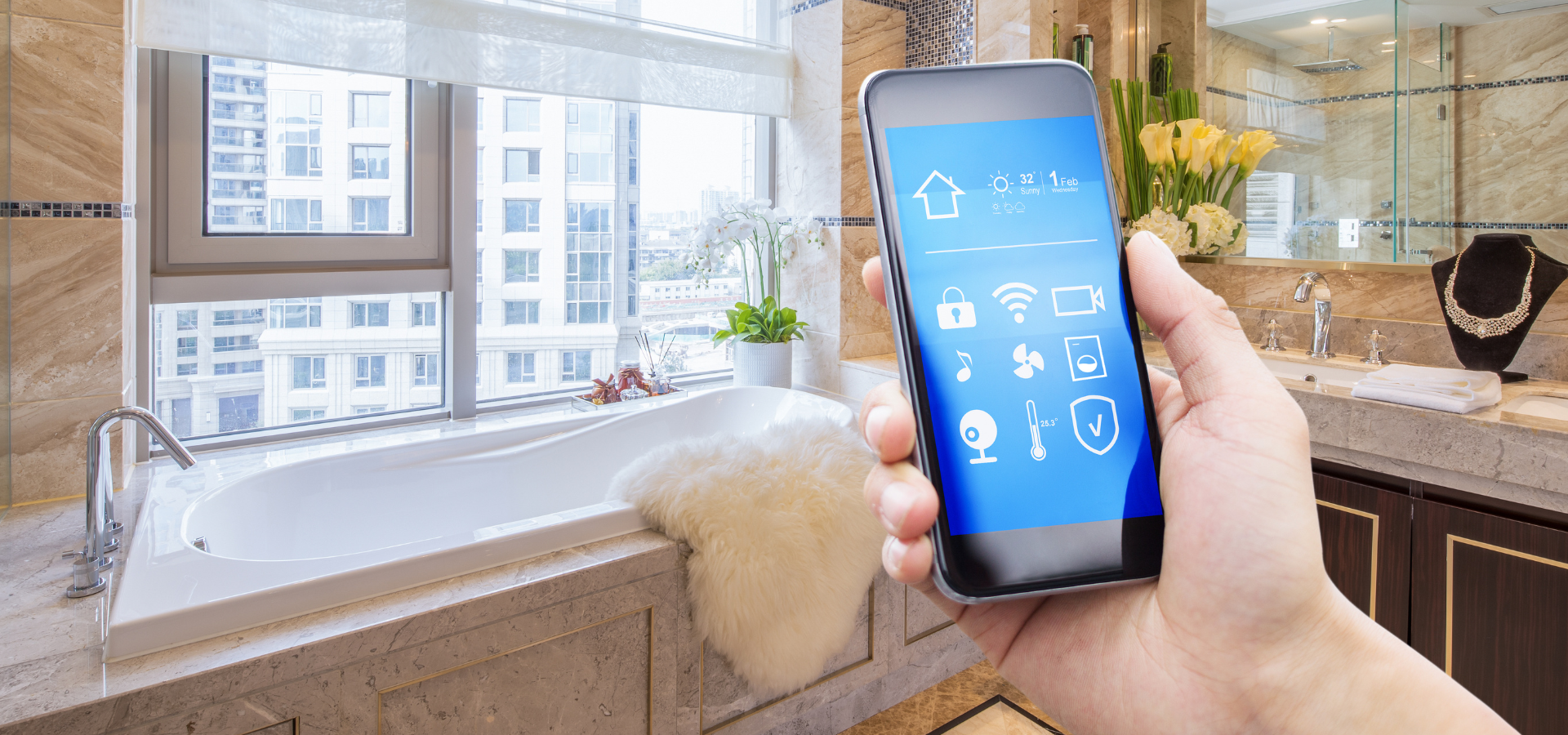 Bathroom Mirror, The FIrst Home