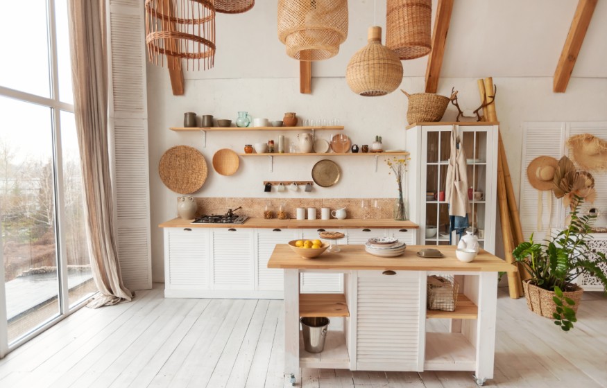 farmhouse kitchen design, rustic elements